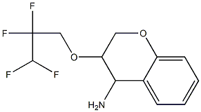 3-(2,2,3,3-tetrafluoropropoxy)-3,4-dihydro-2H-1-benzopyran-4-amine Struktur
