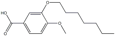 3-(heptyloxy)-4-methoxybenzoic acid Struktur