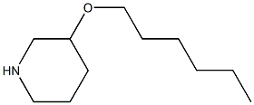3-(hexyloxy)piperidine Struktur