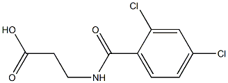 3-[(2,4-dichlorobenzoyl)amino]propanoic acid Struktur