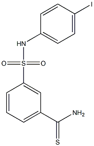 3-[(4-iodophenyl)sulfamoyl]benzene-1-carbothioamide Struktur