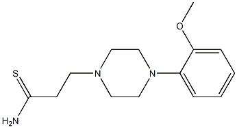 3-[4-(2-methoxyphenyl)piperazin-1-yl]propanethioamide Struktur