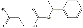 3-{[(1-phenylethyl)carbamoyl]amino}propanoic acid Struktur