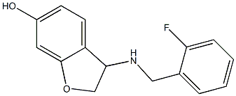 3-{[(2-fluorophenyl)methyl]amino}-2,3-dihydro-1-benzofuran-6-ol Struktur