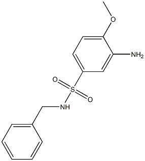 3-amino-N-benzyl-4-methoxybenzene-1-sulfonamide Struktur