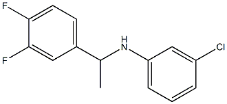 3-chloro-N-[1-(3,4-difluorophenyl)ethyl]aniline Struktur
