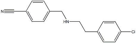 4-({[2-(4-chlorophenyl)ethyl]amino}methyl)benzonitrile Struktur