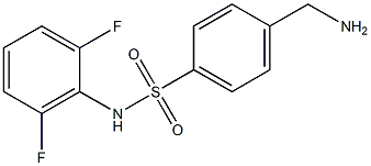 4-(aminomethyl)-N-(2,6-difluorophenyl)benzene-1-sulfonamide Struktur
