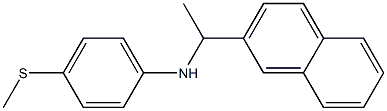 4-(methylsulfanyl)-N-[1-(naphthalen-2-yl)ethyl]aniline Struktur