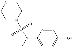 N-(4-hydroxyphenyl)-N-methylmorpholine-4-sulfonamide Structure