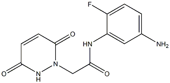 N-(5-amino-2-fluorophenyl)-2-(3,6-dioxo-3,6-dihydropyridazin-1(2H)-yl)acetamide Struktur