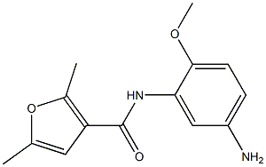 N-(5-amino-2-methoxyphenyl)-2,5-dimethyl-3-furamide Struktur