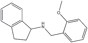 N-[(2-methoxyphenyl)methyl]-2,3-dihydro-1H-inden-1-amine Struktur
