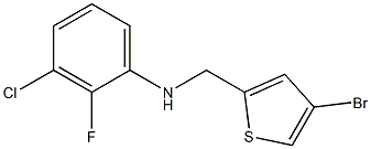 N-[(4-bromothiophen-2-yl)methyl]-3-chloro-2-fluoroaniline Struktur