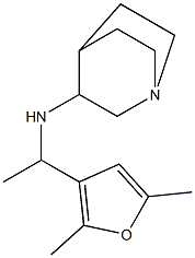 N-[1-(2,5-dimethylfuran-3-yl)ethyl]-1-azabicyclo[2.2.2]octan-3-amine Struktur