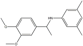 N-[1-(3,4-dimethoxyphenyl)ethyl]-3,5-dimethylaniline Struktur