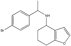 N-[1-(4-bromophenyl)ethyl]-4,5,6,7-tetrahydro-1-benzofuran-4-amine Struktur