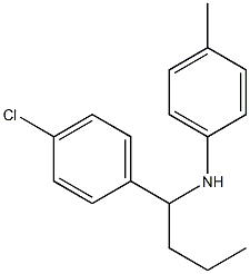 N-[1-(4-chlorophenyl)butyl]-4-methylaniline Struktur
