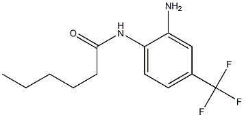 N-[2-amino-4-(trifluoromethyl)phenyl]hexanamide Struktur