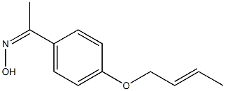N-{1-[4-(but-2-en-1-yloxy)phenyl]ethylidene}hydroxylamine Structure