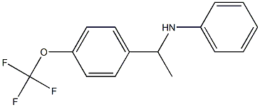 N-{1-[4-(trifluoromethoxy)phenyl]ethyl}aniline Struktur