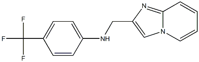N-{imidazo[1,2-a]pyridin-2-ylmethyl}-4-(trifluoromethyl)aniline Struktur