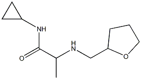 N-cyclopropyl-2-[(oxolan-2-ylmethyl)amino]propanamide Struktur