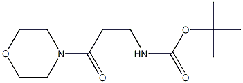 tert-butyl 3-morpholin-4-yl-3-oxopropylcarbamate Struktur