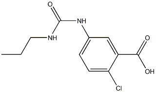 2-chloro-5-{[(propylamino)carbonyl]amino}benzoic acid Struktur