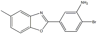 2-bromo-5-(5-methyl-1,3-benzoxazol-2-yl)phenylamine Struktur