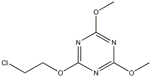 2-(2-chloroethoxy)-4,6-dimethoxy-1,3,5-triazine Struktur