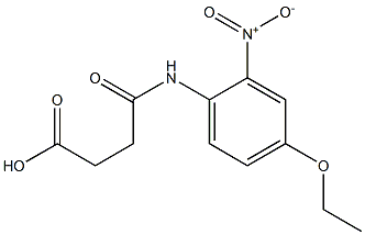 4-{4-ethoxy-2-nitroanilino}-4-oxobutanoic acid Struktur