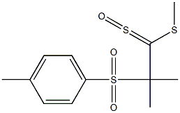 1,1-dimethyl-2-(methylsulfanyl)-2-sulfinylethyl 4-methylphenyl sulfone Struktur