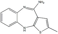4-Amino-2-methyl-10H-thieno- [2,3-b][1,5] benzodiazapine. Struktur