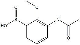 Acetylamino(methoxy)benzenesulfinic acid Struktur