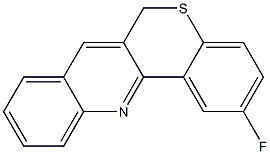 2-Fluoro-6H-[1]benzothiopyrano[4,3-b]quinoline Struktur