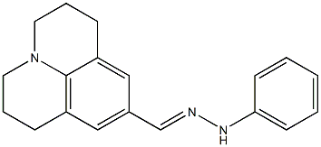 2,3,6,7-Tetrahydro-1H,5H-benzo[ij]quinolizine-9-carbaldehyde phenyl hydrazone Struktur