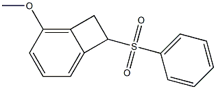 1,2-Dihydro-3-methoxy-1-phenylsulfonylbenzocyclobutene Struktur