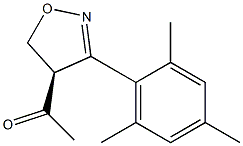 (4R)-3-Mesityl-4-acetyl-2-isoxazoline Struktur