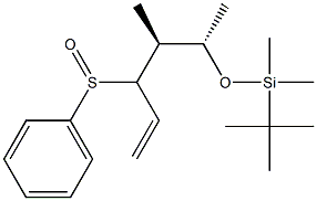 (4S,5S)-5-(tert-Butyldimethylsiloxy)-4-methyl-3-phenylsulfinyl-1-hexene Struktur