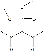 (2,4-Dioxopentan-3-yl)phosphonic acid dimethyl ester Structure