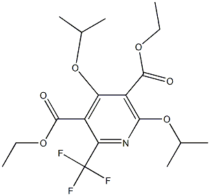 4,6-Di(isopropyloxy)-2-trifluoromethylpyridine-3,5-dicarboxylic acid diethyl ester Struktur