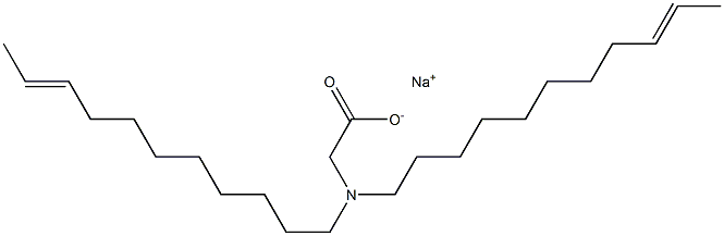 N,N-Di(9-undecenyl)aminoacetic acid sodium salt Structure