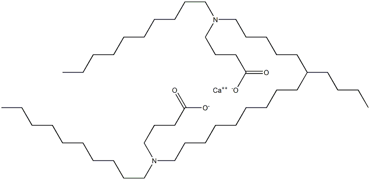 Bis[4-(didecylamino)butyric acid]calcium salt Structure