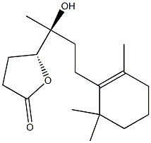 (5R)-4,5-Dihydro-5-[(1S)-1-hydroxy-1-methyl-3-(2,6,6-trimethyl-1-cyclohexen-1-yl)propyl]-2(3H)-furanone Struktur