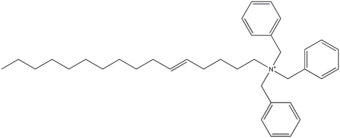 (5-Hexadecenyl)tribenzylaminium Struktur