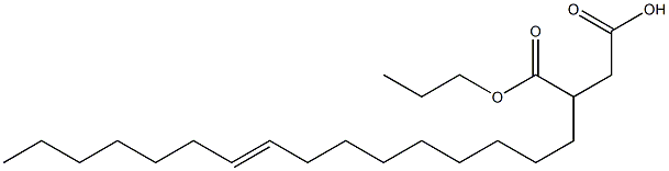 3-(9-Hexadecenyl)succinic acid 1-hydrogen 4-propyl ester Struktur