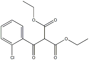 (o-Chlorobenzoyl)malonic acid diethyl ester Struktur