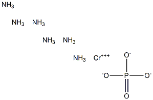 Hexamminechromium(III) phosphate Struktur