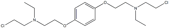 1,4-Bis[2-[(2-chloroethyl)ethylamino]ethoxy]benzene Structure